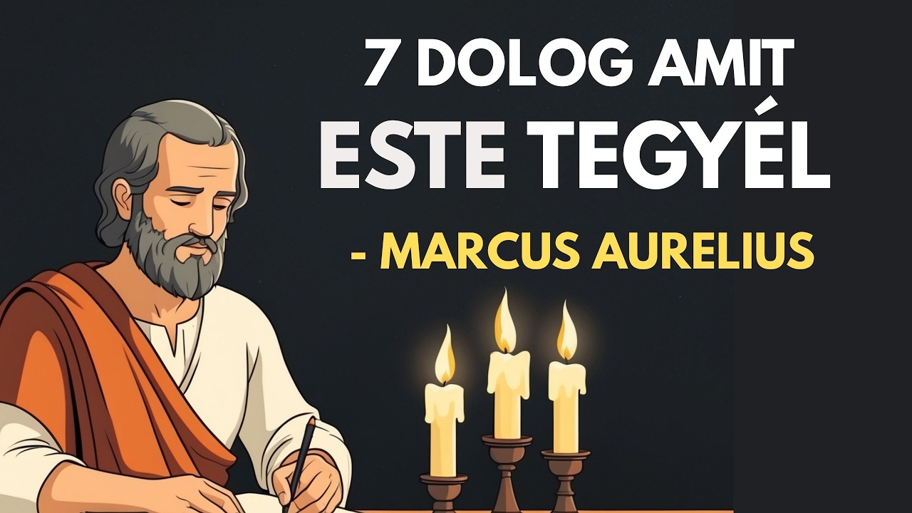 7 dolog, amit este tegyél – Marcus Aurelius | Sztoikus Esti Rutin