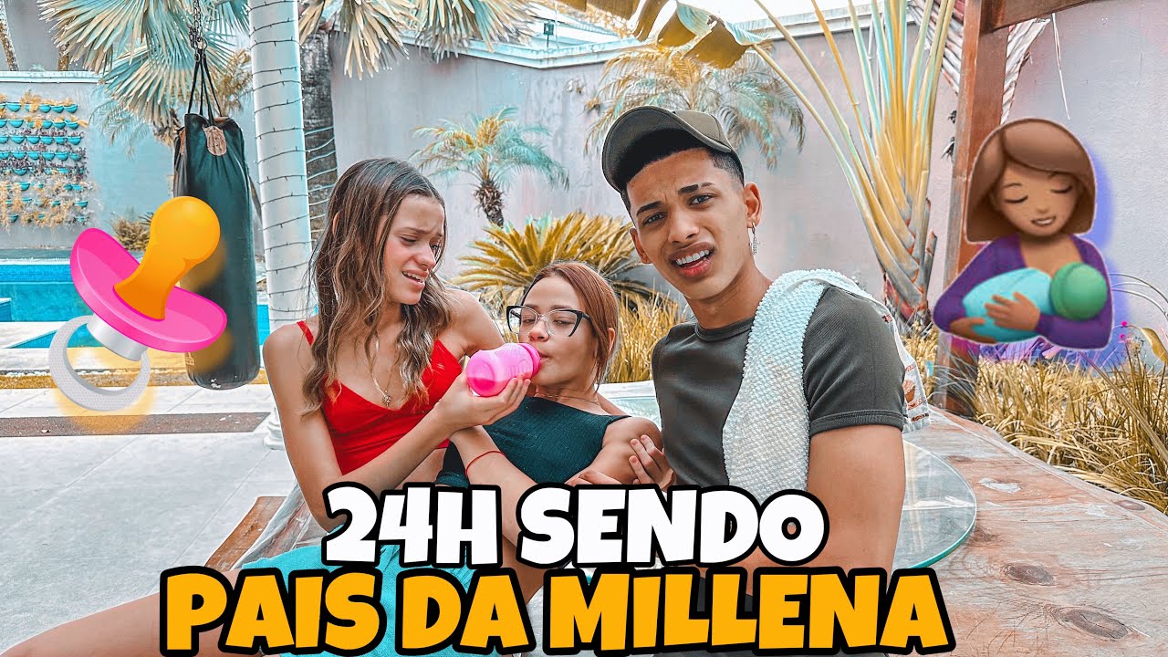 SENDO PAI E M&Atilde;E DA MILLENA POR 24 HORAS!! Guilherme lima