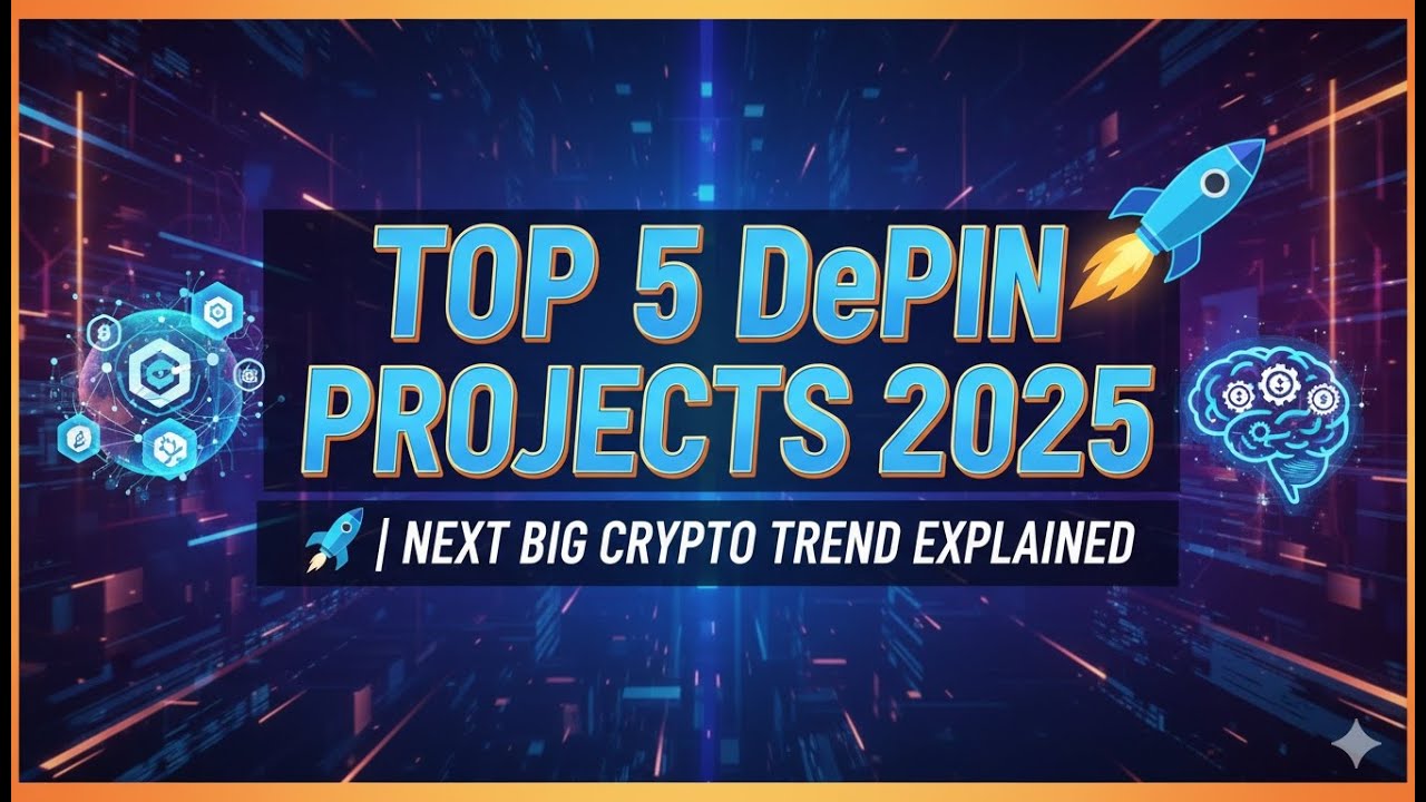 Top 5 DePIN Projects 2025 🚀 | Next Big Crypto Trend Explained