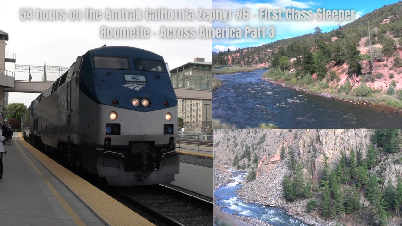54 hours on the Amtrak California Zephyr #6 - First Class Sleeper Roomette - Across the US - Part 3