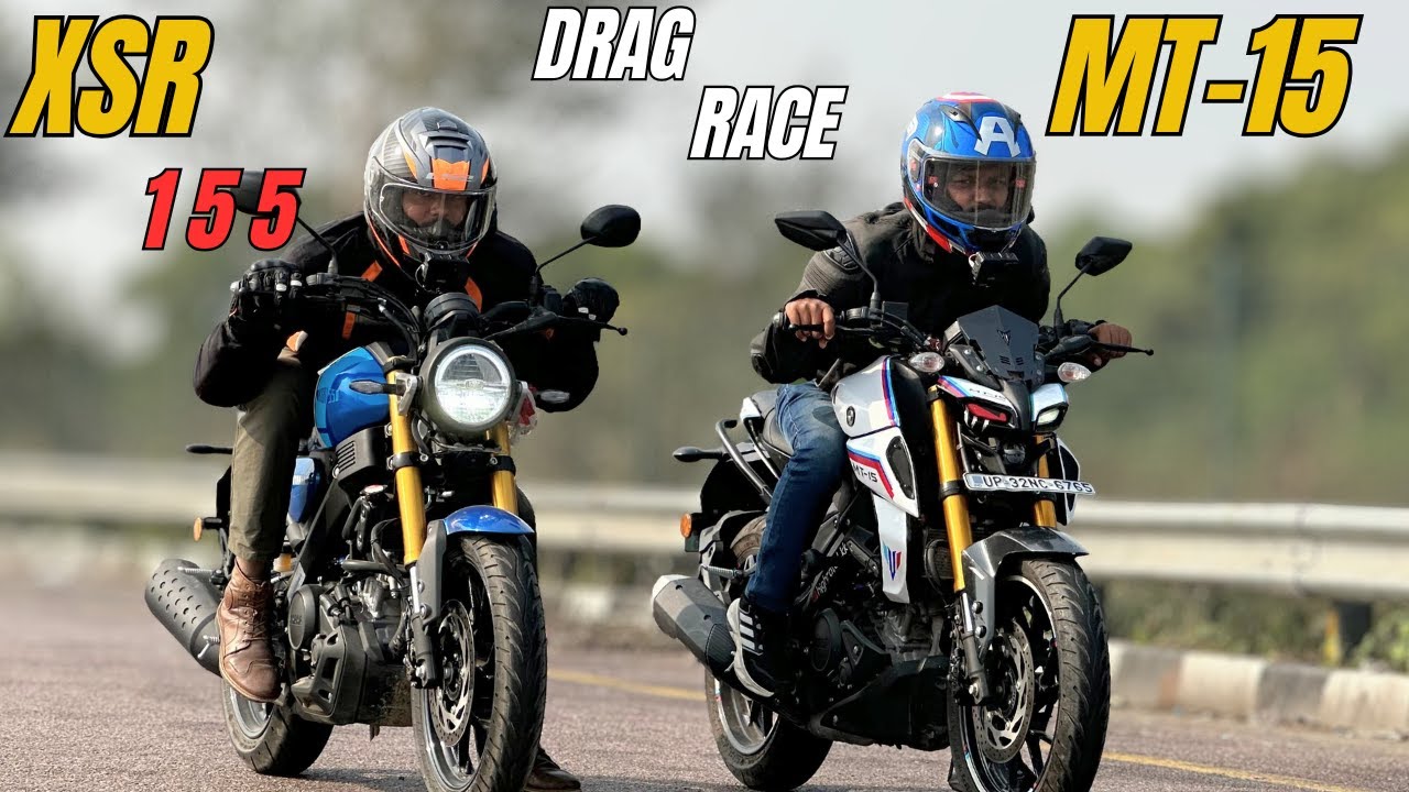 Yamaha XSR155 vs Yamaha MT15 Drag Race