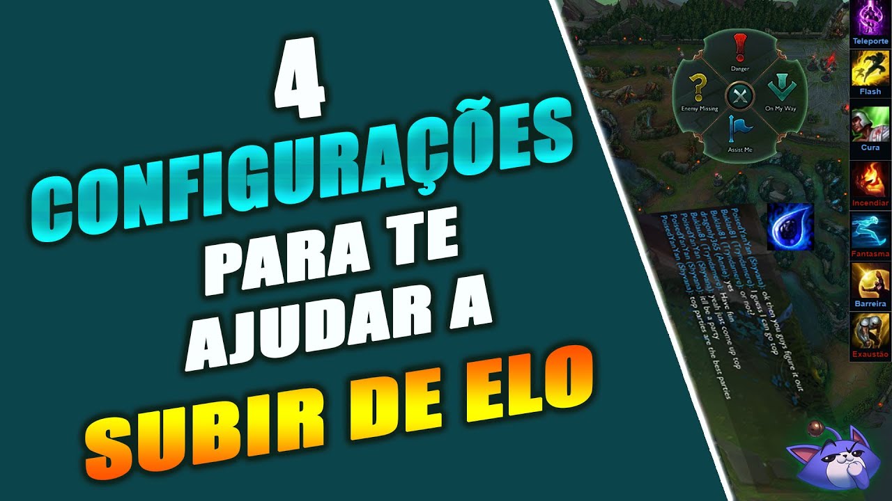 4 CONFIGURA&Ccedil;&Otilde;ES PARA TE AJUDAR A SUBIR DE ELO - SOU TIPO PLAYER
