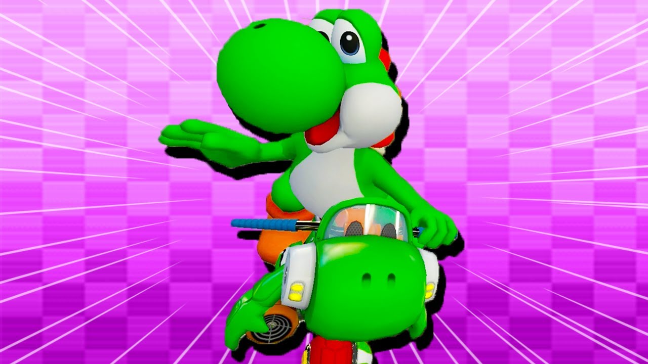 I tried YOSHI YOSHI BIKE in Mario Kart 8 Deluxe