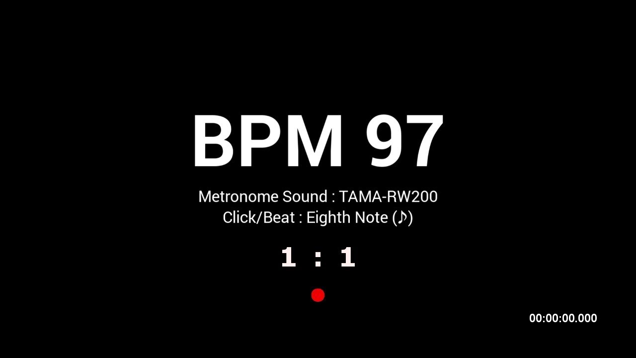Metronome BPM 97 / Hi-hat / 8th