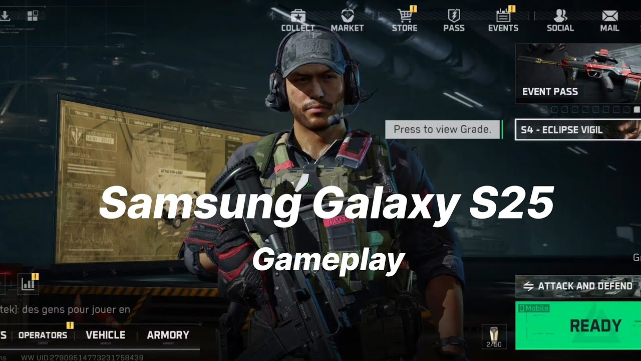Delta Force Mobile Gameplay Samsung Galaxy S25 120fps