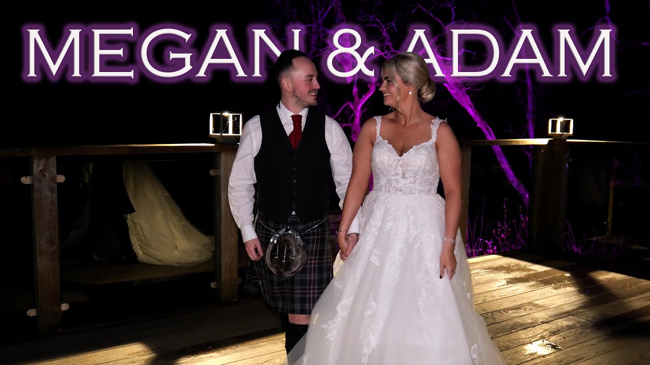 Bringing the heat for a December Enterkine Wedding Megan and Adam