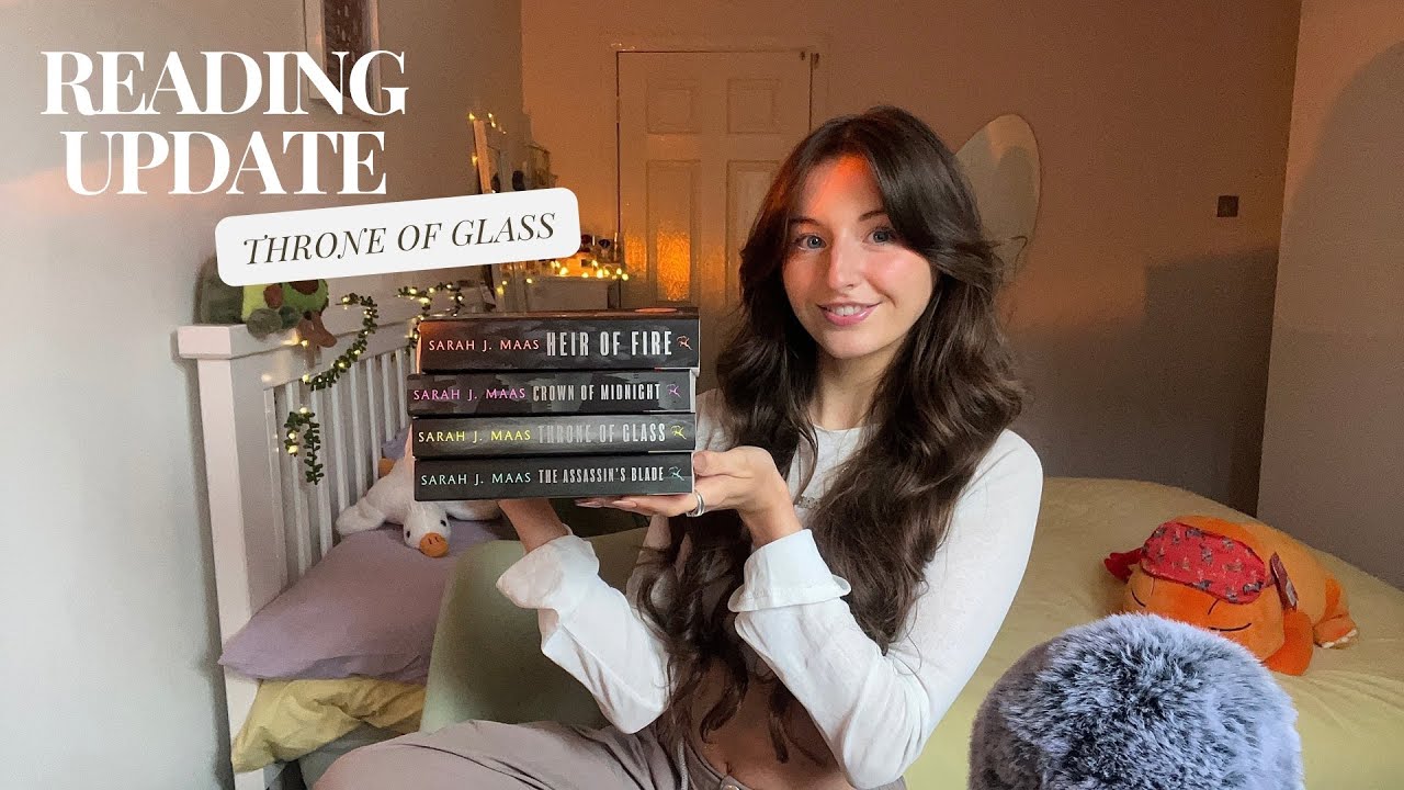 ASMR Throne of Glass reading update🗡️ (whisper rambling, book tapping)