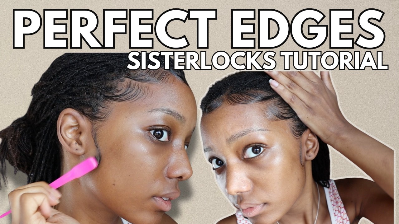 PERFECT EDGES TUTORIAL for SISTERLOCKS | NATURAL 4C HAIR | I Am Brianna Kay