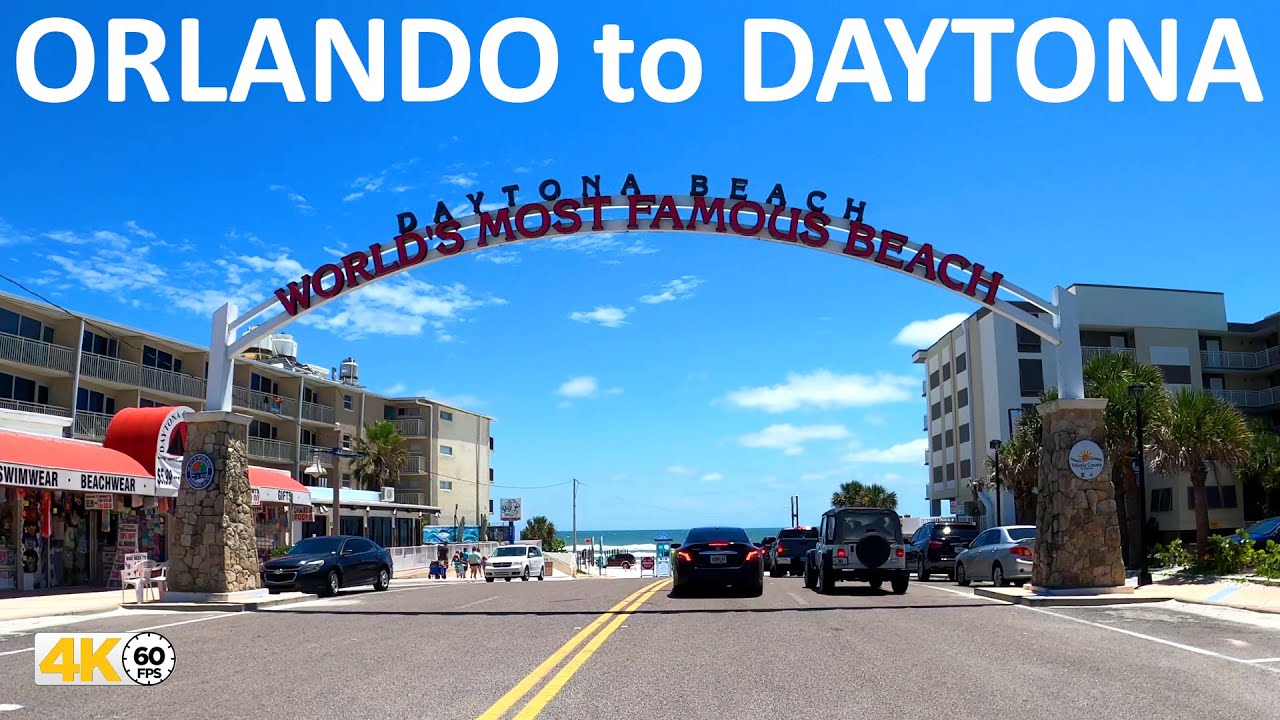 Driving to Daytona Beach Pier from Orlando (ish) Florida on the I-4 and I-95