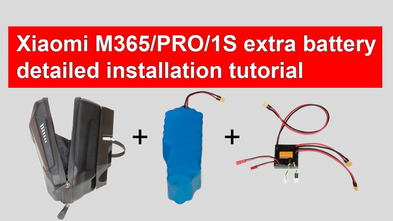 Xiaomi M365/PRO/PRO2/1S/3 - руководство по установке внешней батареи