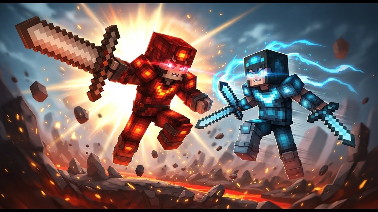 Who Wins? The battle between Cantex and Olex (Minecraft Animation)