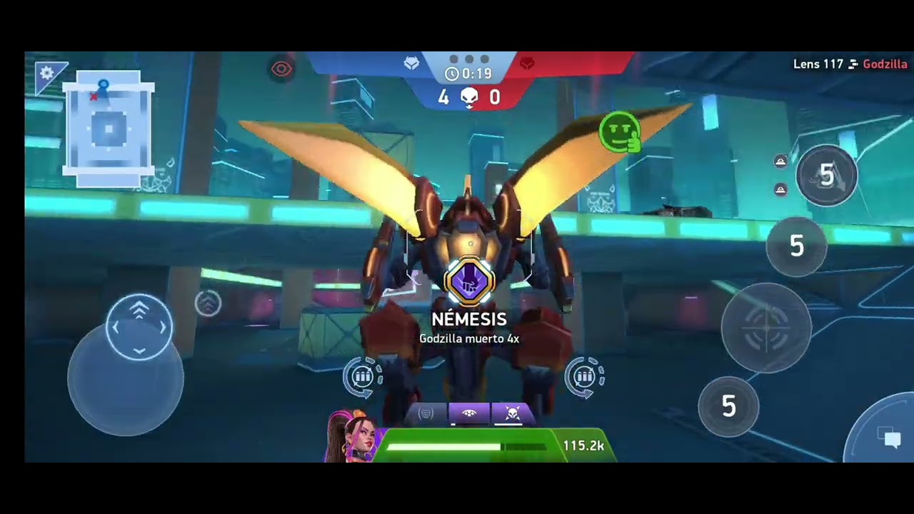 PvP con mi amigo el godzilla - Mech arena 