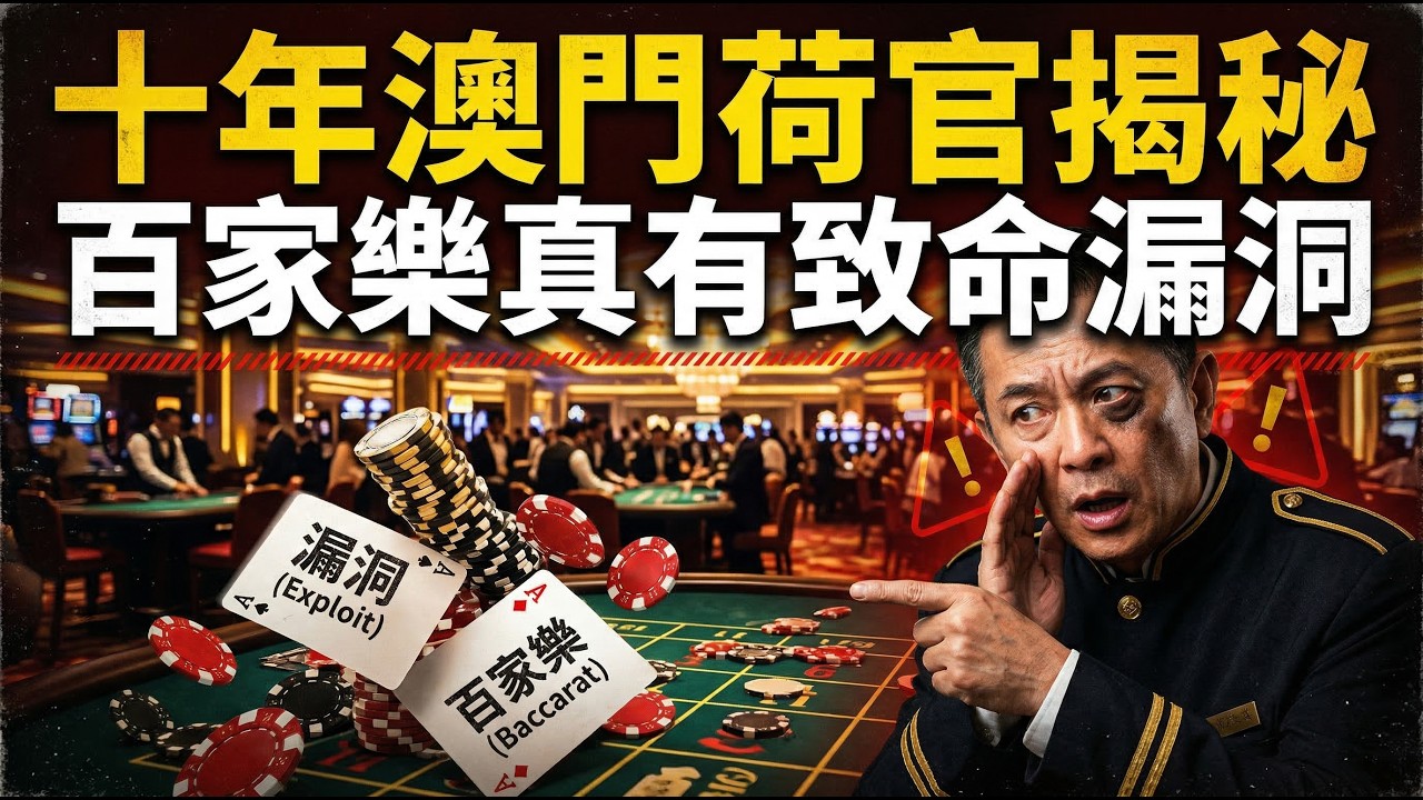 嚇瘋了！十年澳門荷官冒死揭秘：百家樂真有致命漏洞！這不是賭博，是莊家最怕你知道的收割邏輯。