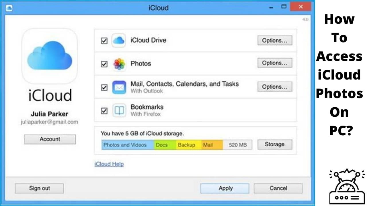 How to access iCloud photos on pc