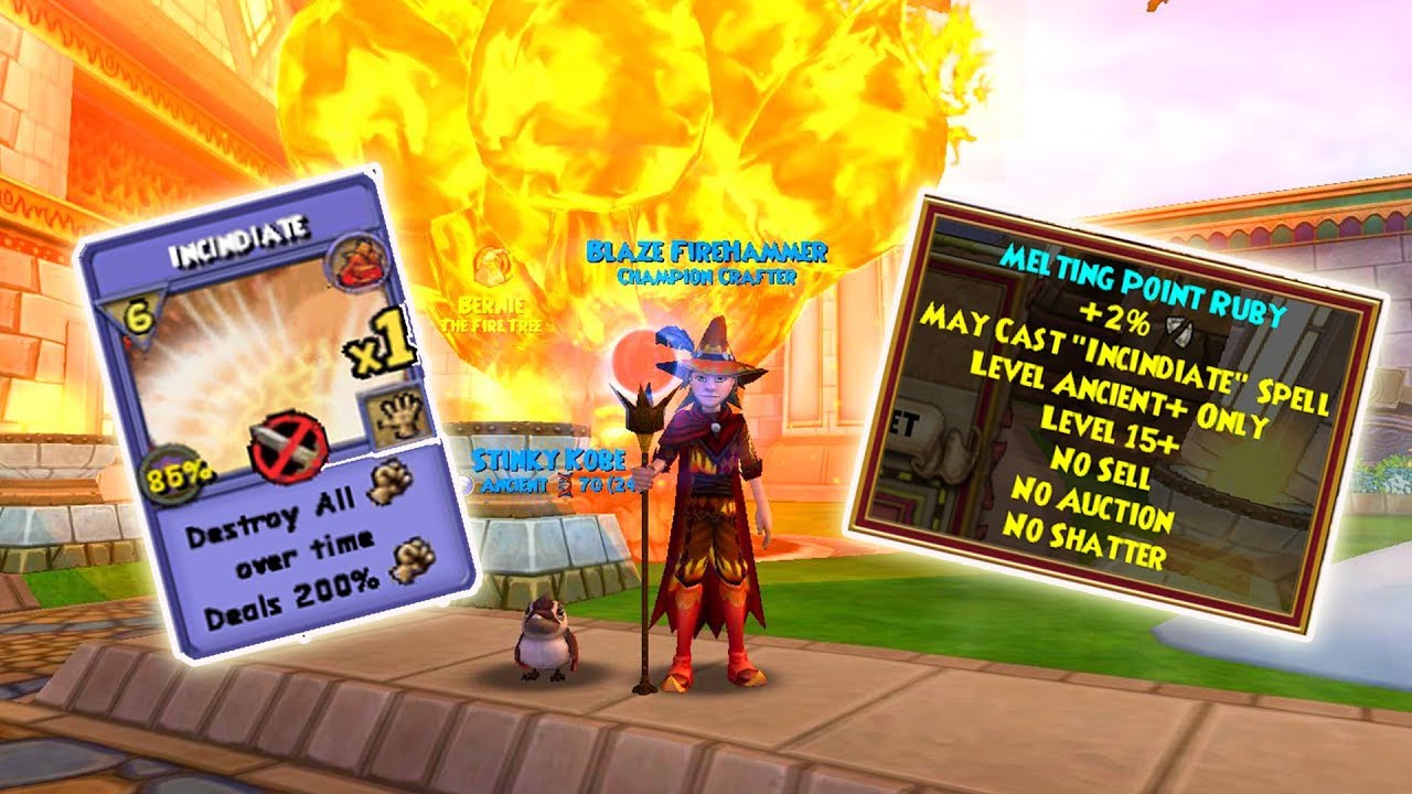 Wizard101: NEW MAY CAST FOR FIRE WIZARDS! - May Cast Incindiate