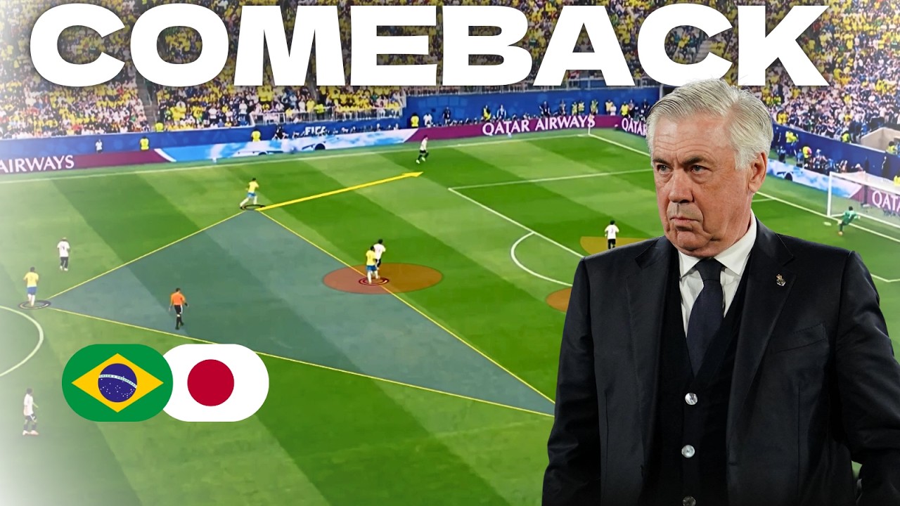 How Carlo Ancelotti&rsquo;s Brazil Struggled but Won | Brazil vs Japan World Cup Tactical Analysis