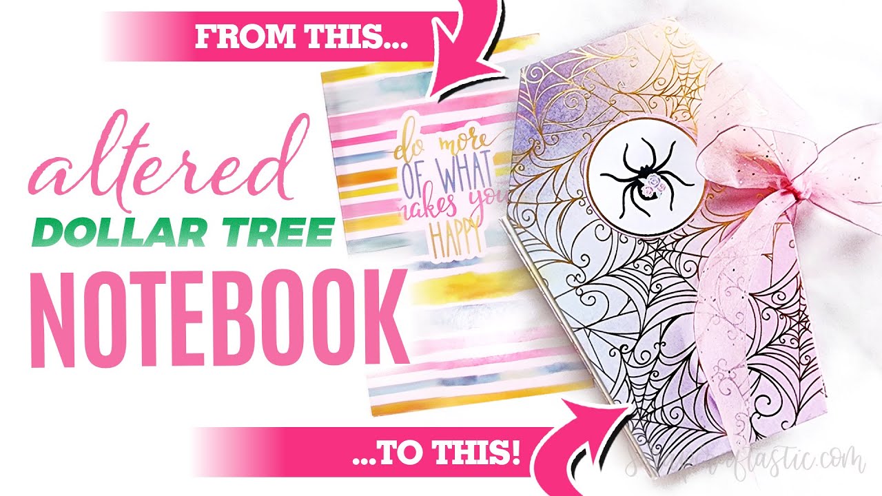 DOLLAR TREE Notebook Easy DIY Pastel Coffin Traveler's Notebook