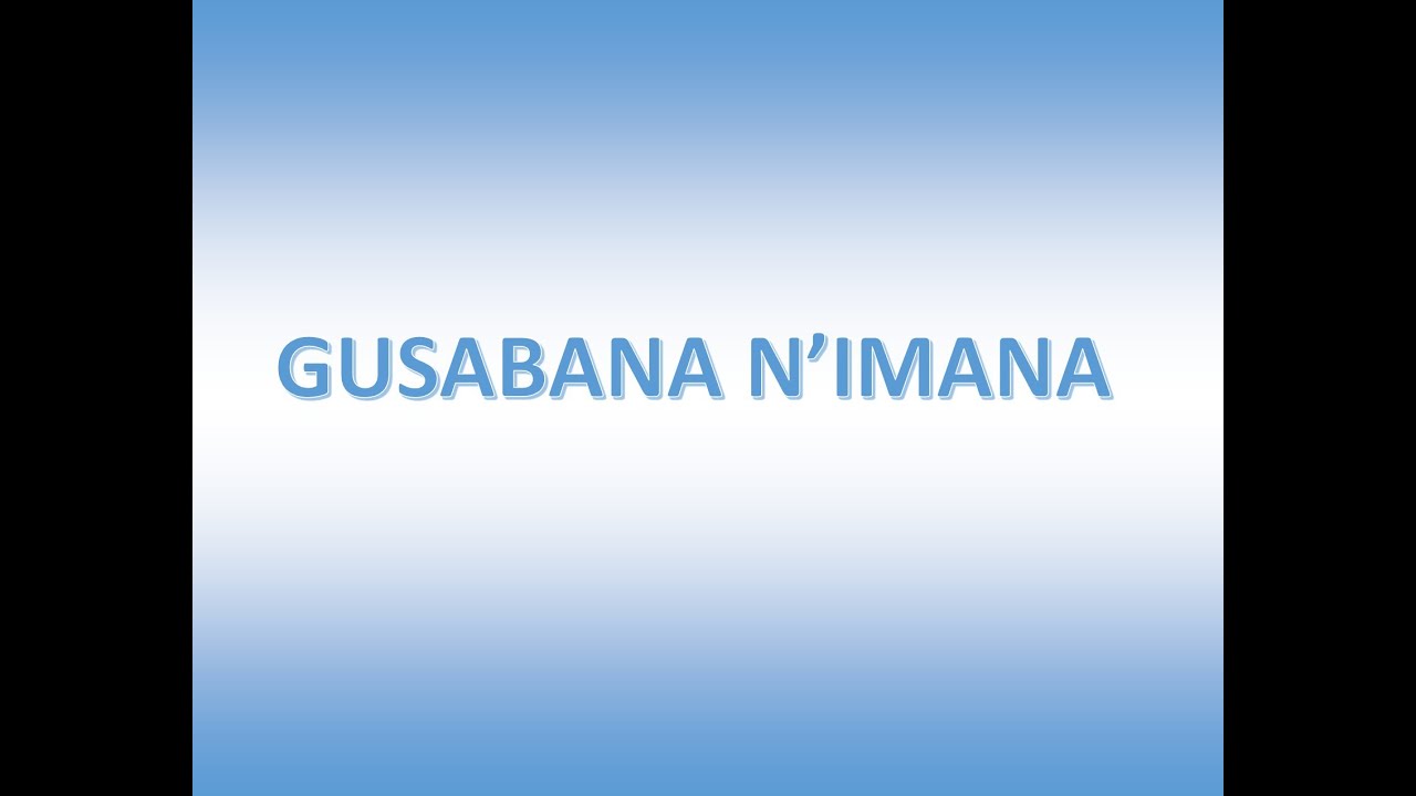 ISOMO RYA GATATU :GUSABANA N'IMANA MU BYANDITSWE BYERA 2
