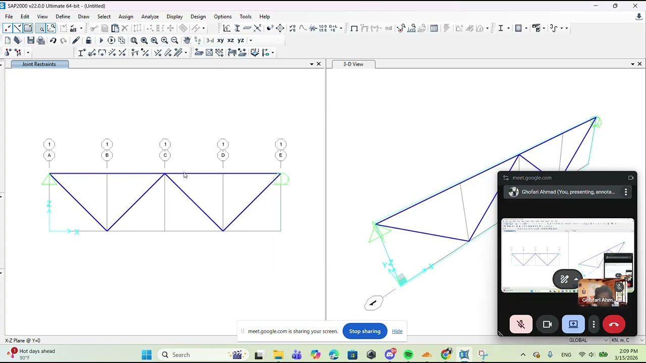 Modul 3 no 2 Praktik Anstruk Ghofari I A 124210139 SAP2000