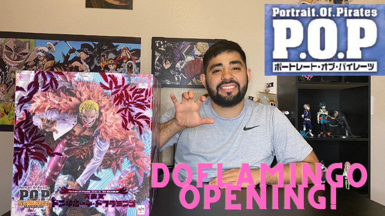 My first Portrait of Pirates figure! Opening P.O.P Doflamingo from One Piece!