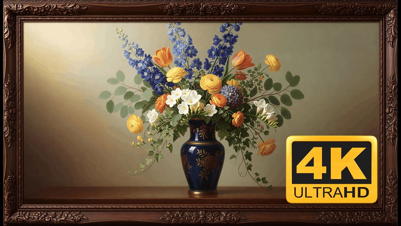 4K Tablo Hanedan Bahçesi | 1 Saat | Tablo Ekran | Çerçeve TV | The Art Corner