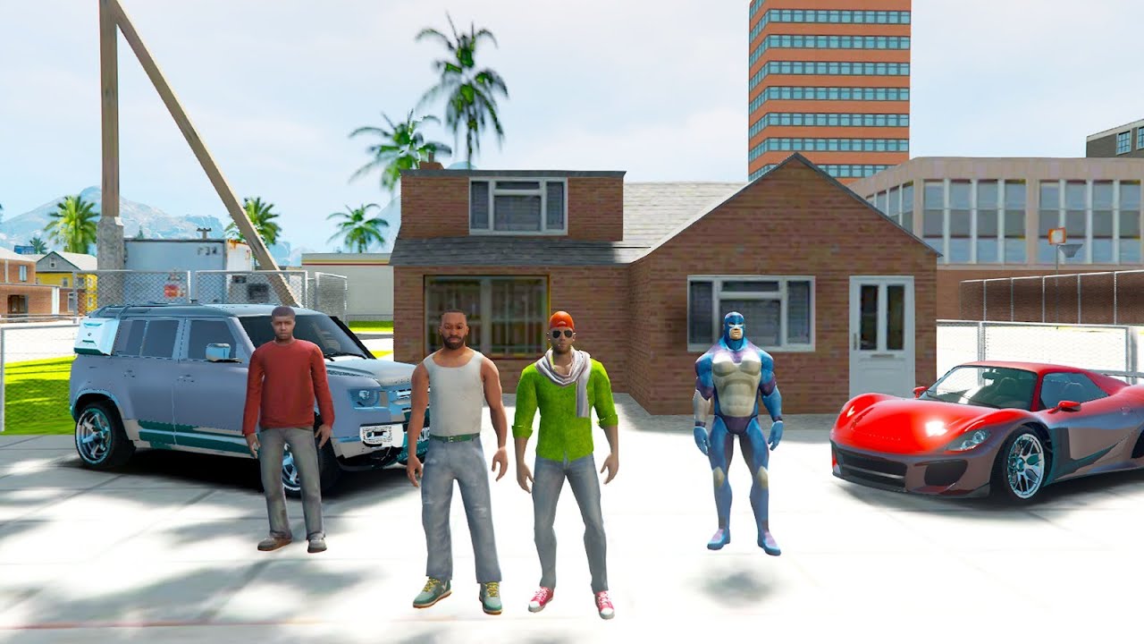 😱 Franklin Going to Rope Hero Vice Town City 💥😱 Indian Theft Auto 💥😱Indian Bike Driving 3D