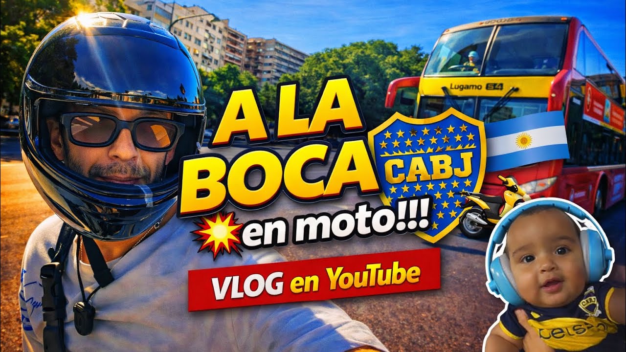 💥🛵 A LA BOCA en moto!! 