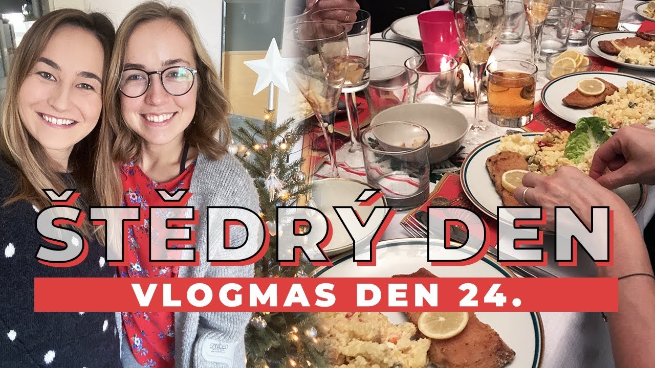VLOGMAS DEN 24. | Štědrý den s rodinou!