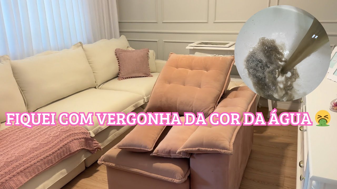 O SOFÁ ESTAVA MUITO SUJO! FAXINEI NO CLOSET