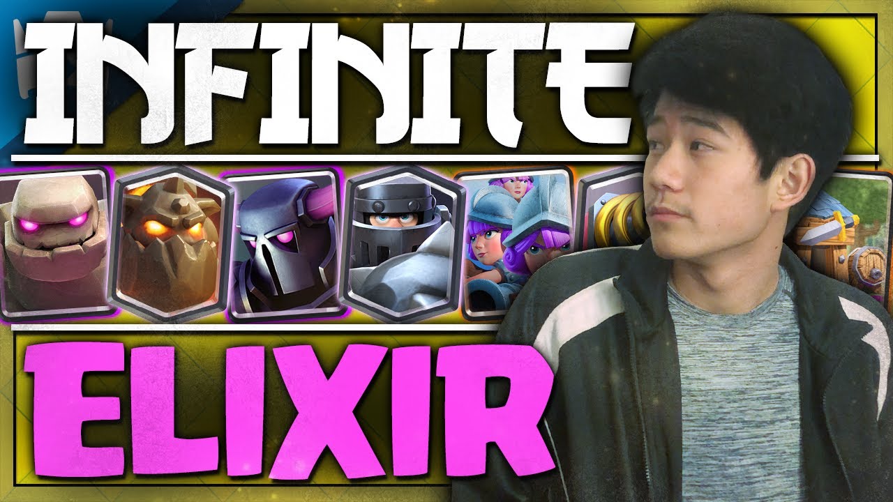 DOMINATING MY INFINITE ELIXIR CHALLENGE || Best Clash Royale Gamemode?!