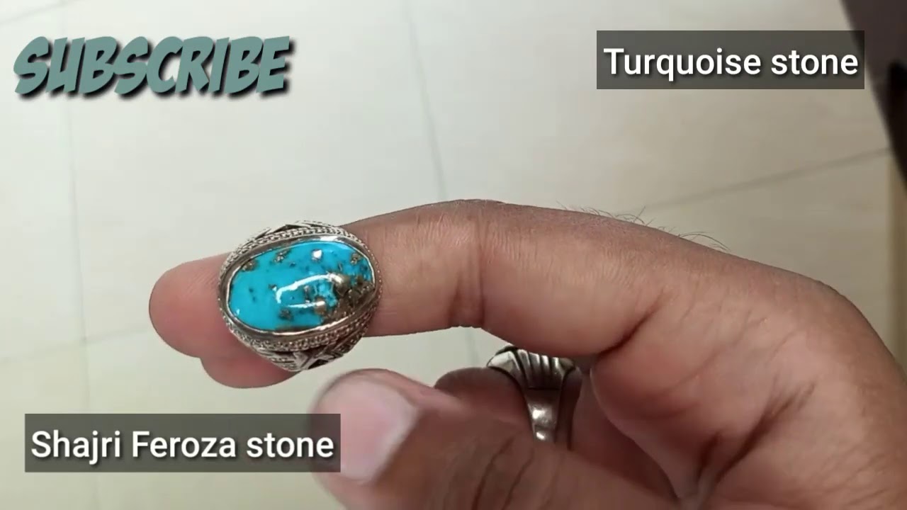 Shajri feroza stone ring | Nishapuri | Turquoise ring | For men | 07 Jewellers