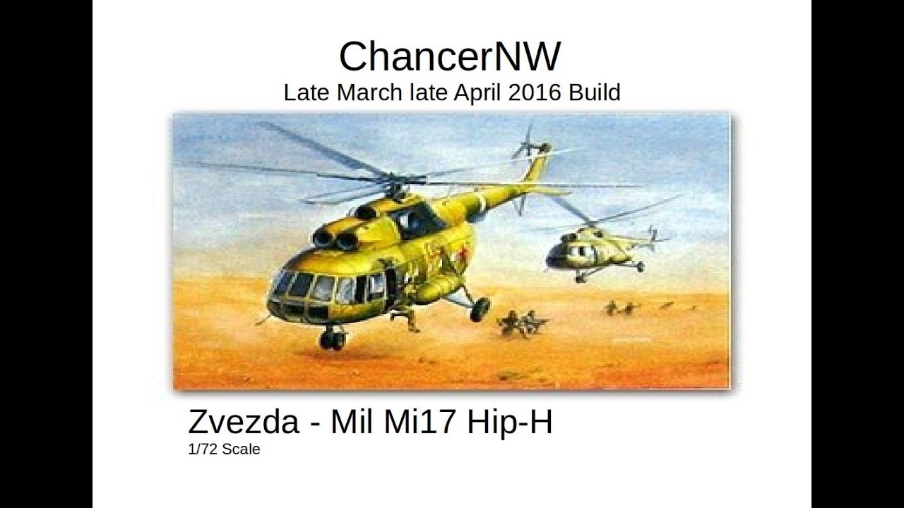 Zvezda 1/72  Mil Mi 17 Hip Build vid