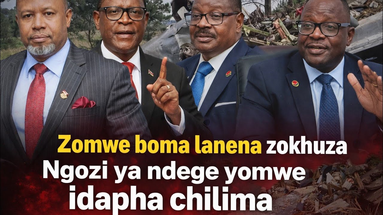 Zomwe a boma alankhula zokhuza Ngozi ya ndege yomwe idapha chilima ndi anthu ena 8 . Imvani zonse. 