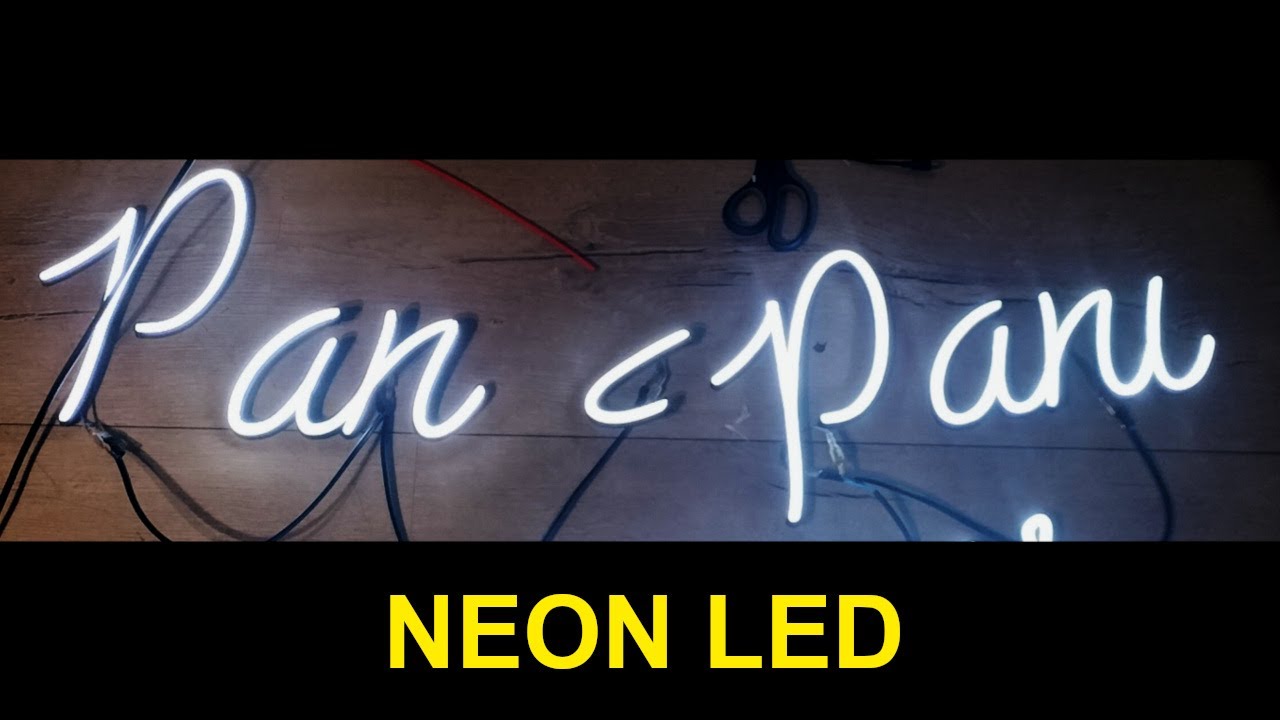 Jak zrobić napis neonowy z taśmy LED? Część 1/2