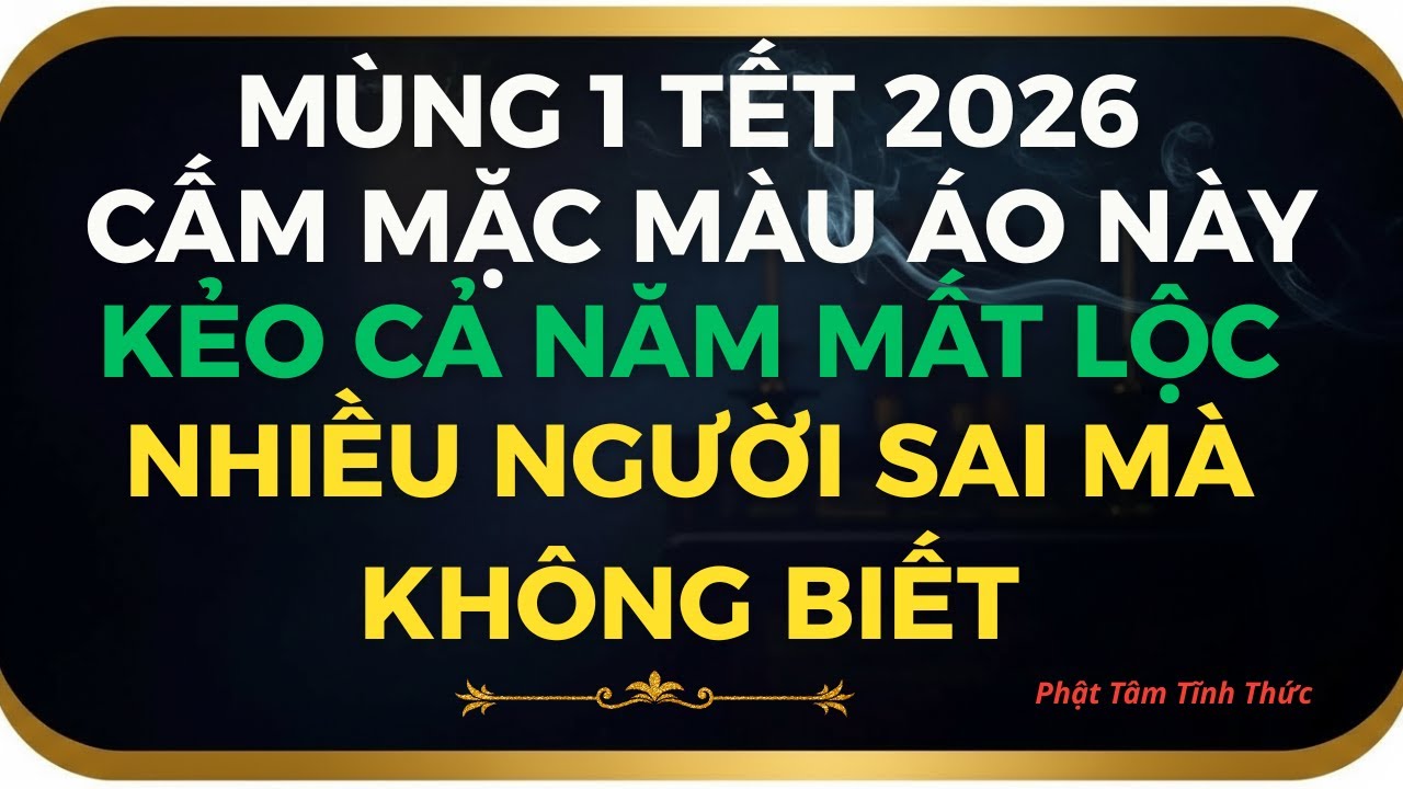 Mùng 1 Tết 2026 1 Màu Áo Khiến Tiền “Vào Rồi Trôi” — Nhiều Người Mặc Mà Không Biết
