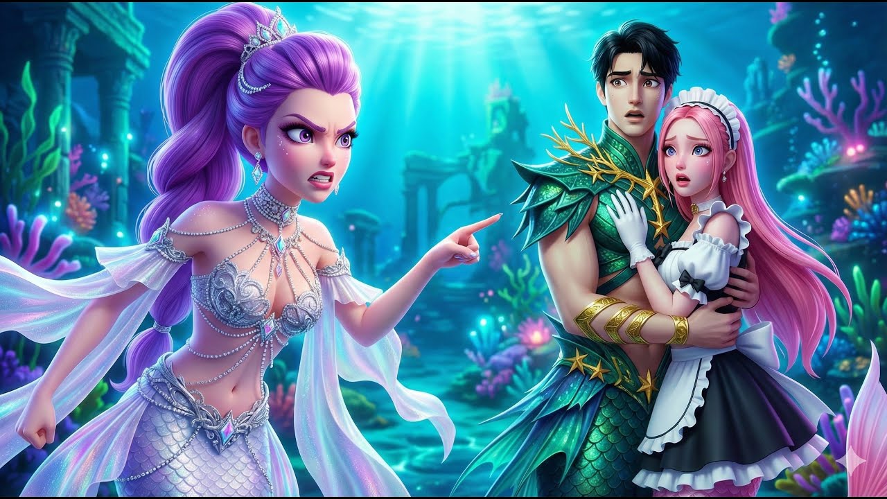 Rescues Mermaid Rumi from Betrayal and Exile by the Merman Prince Jinu | K-pop Demon Hunters
