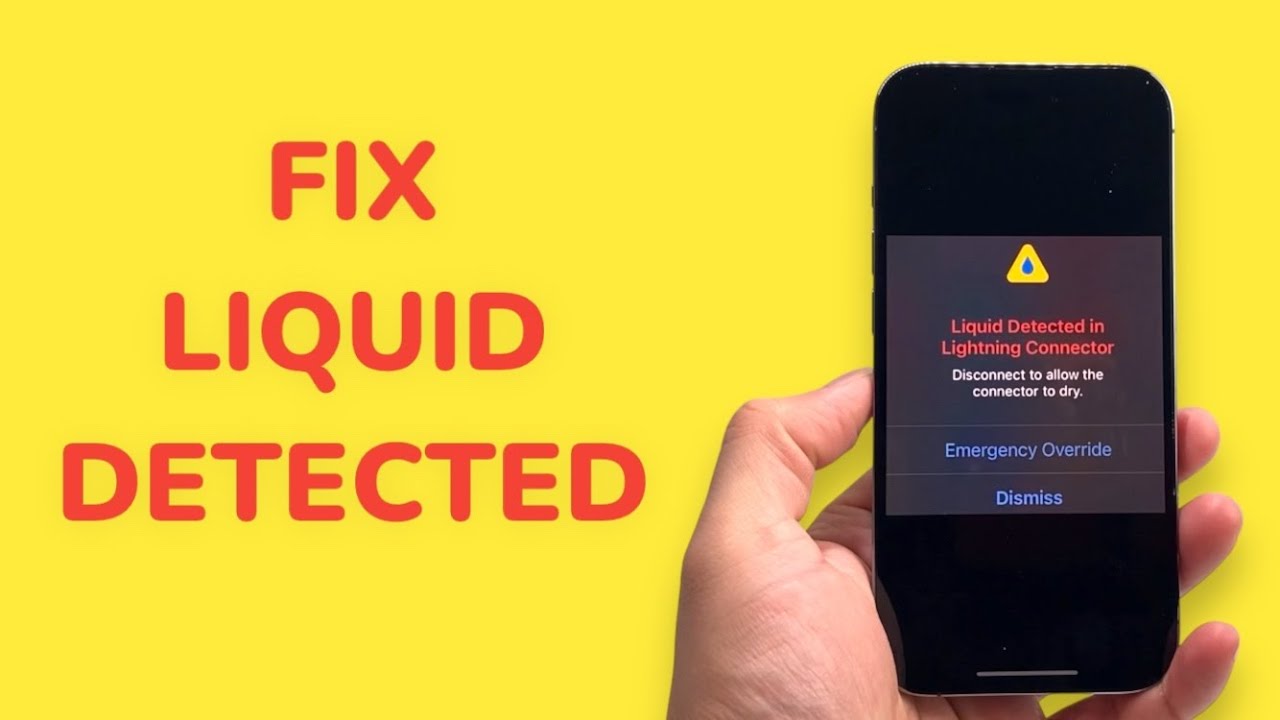 How To Fix Liquid Detected in Lightning Connector?