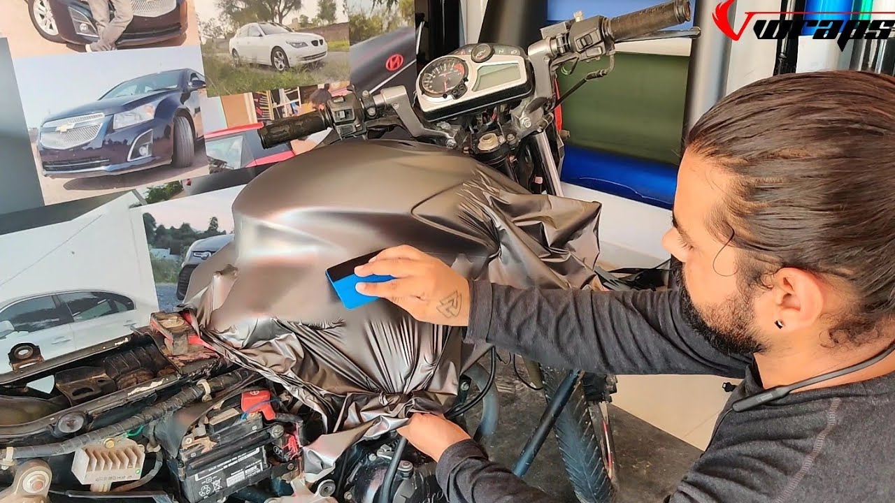 Hero Xtreme Vinyl Wrapping Charcoal Grey | Hero Extreme Modification | Vwraps Sikar