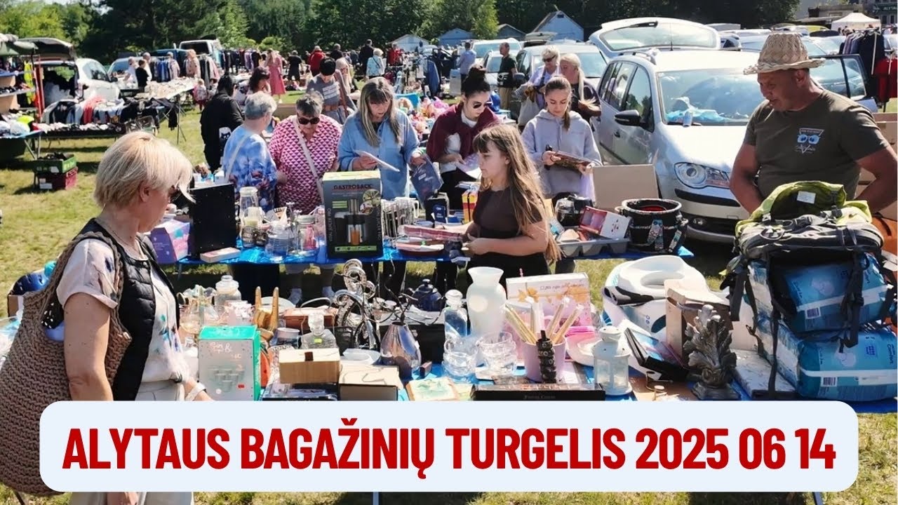 Alytaus bagažinių turgelis 2025 06 14
