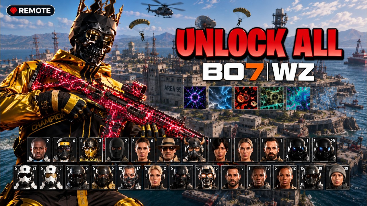 HOW TO UNLOCK EVERYTHING ON WARZONE & BLACK OPS 7.... 🤯 (UNLOCK TOOL)