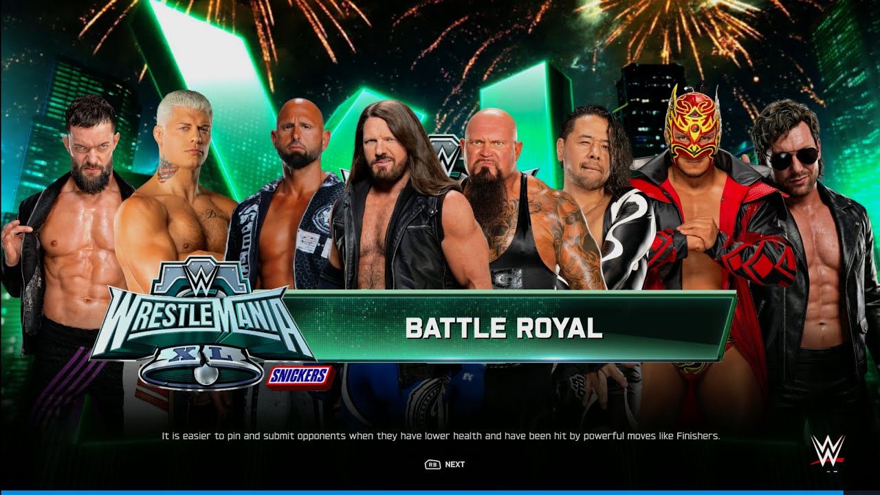 8 Man Battle Royal FT. AJ Styles & His Friends | WWE 2k25 