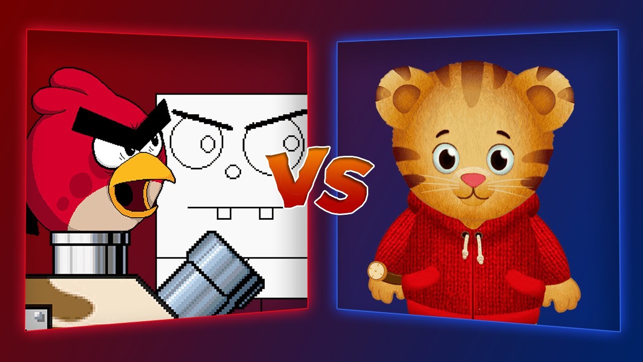 MUGEN Battle - Doodlebob/Angry Birds Tank vs Daniel Tiger