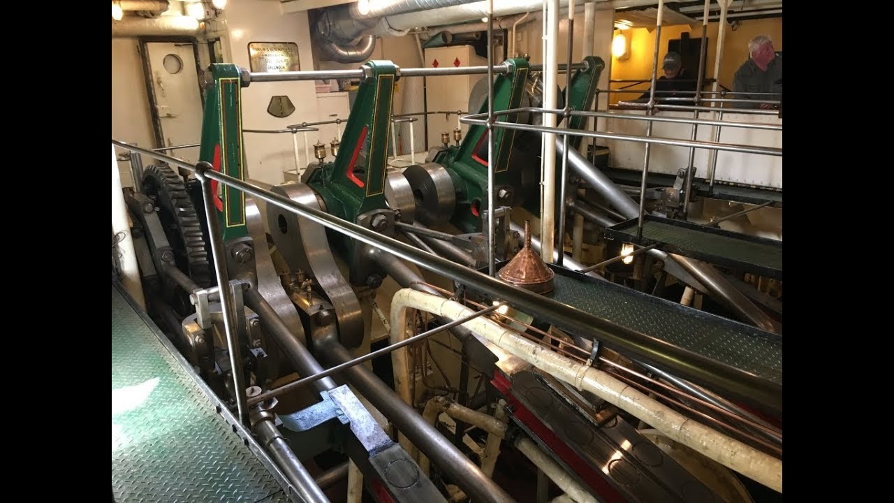 Paddle Steamer Waverley's Engine and Paddle Wheel.