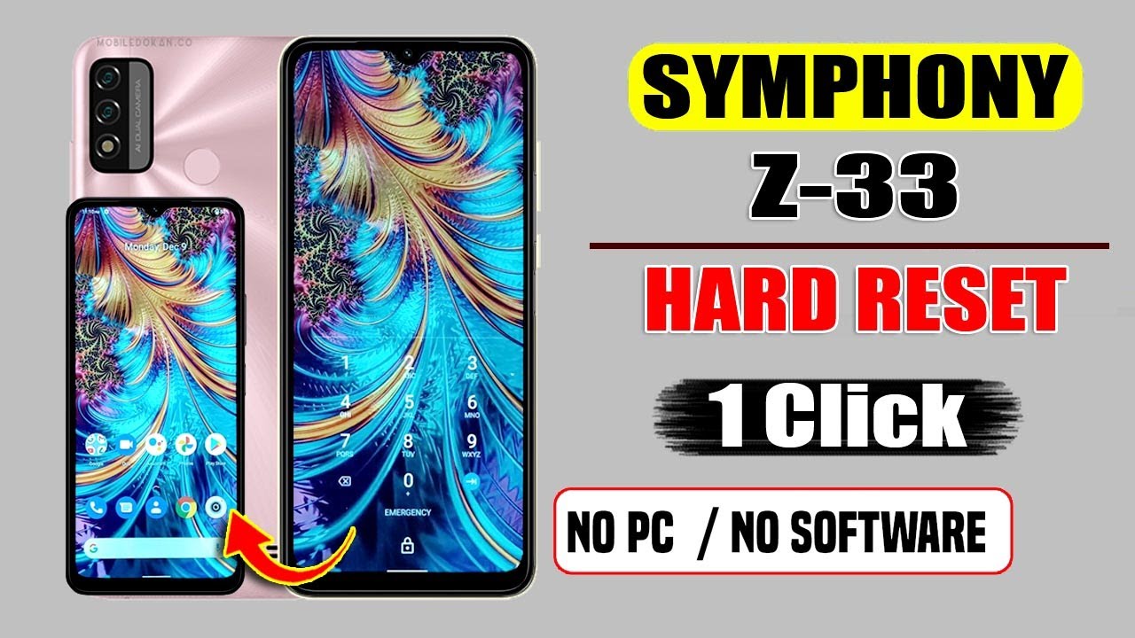 Symphony Z33 Screen Unlock & Hard Reset ✔️ Easy Trick 2025 ✅ No Need for Computer