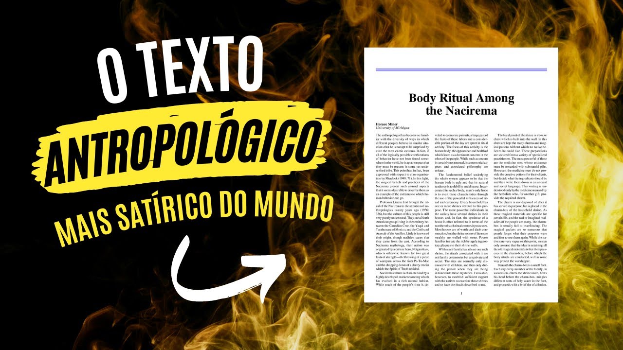 Ritos corporais entre os Nacirema | Um texto antropol&oacute;gico de Horace Miner