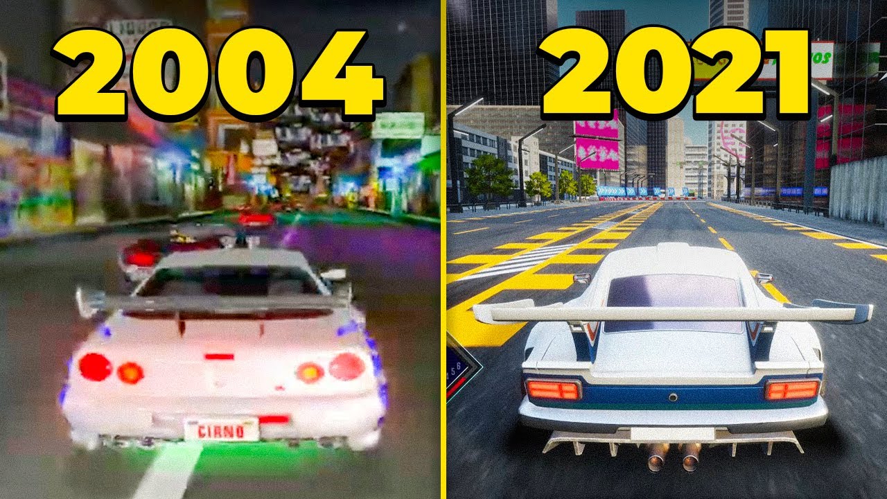 Evolution of FAST AND FURIOUS Games (2004-2021)