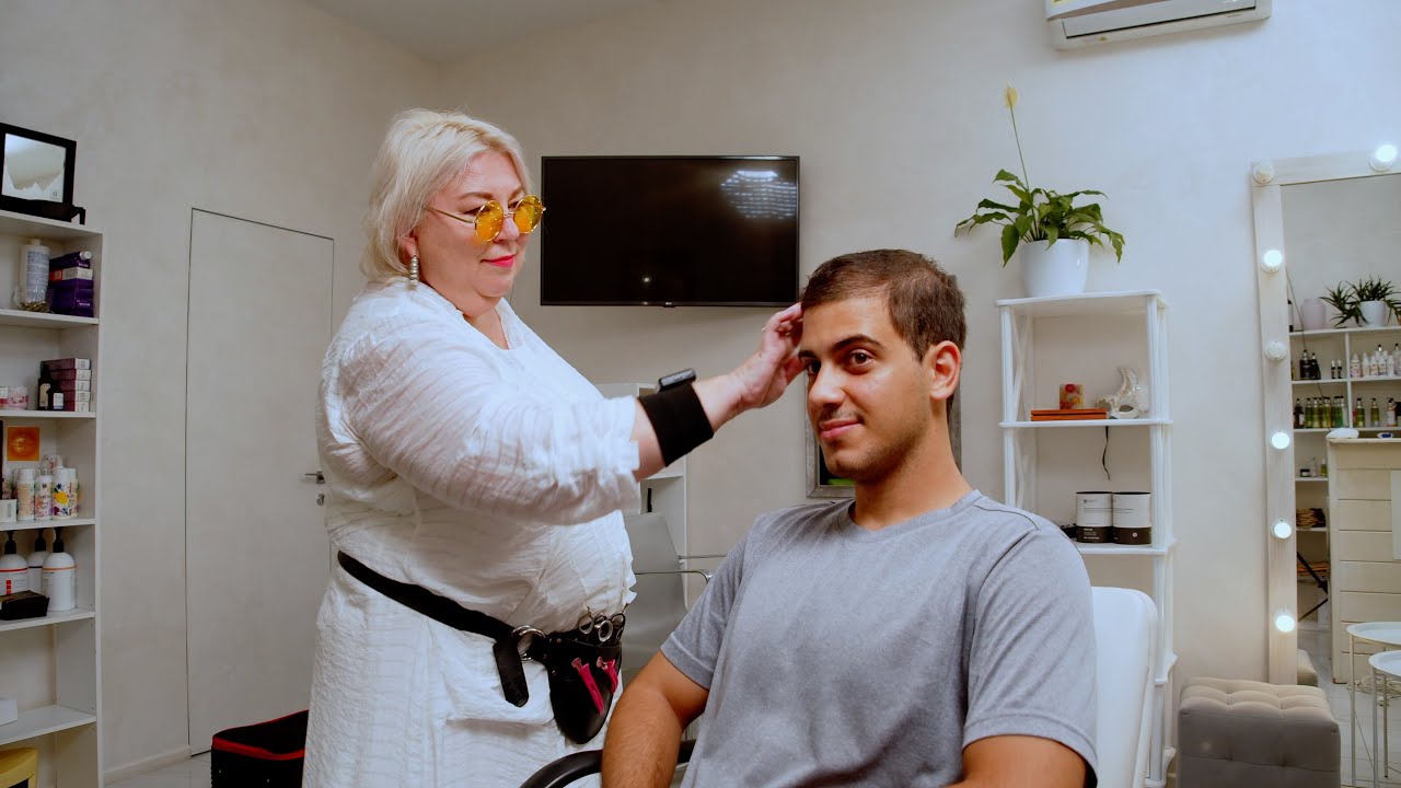 ✂️(ASMR) He came for a full service and was surprised. Haircut and wash  #asmr #hairstyle #haircut