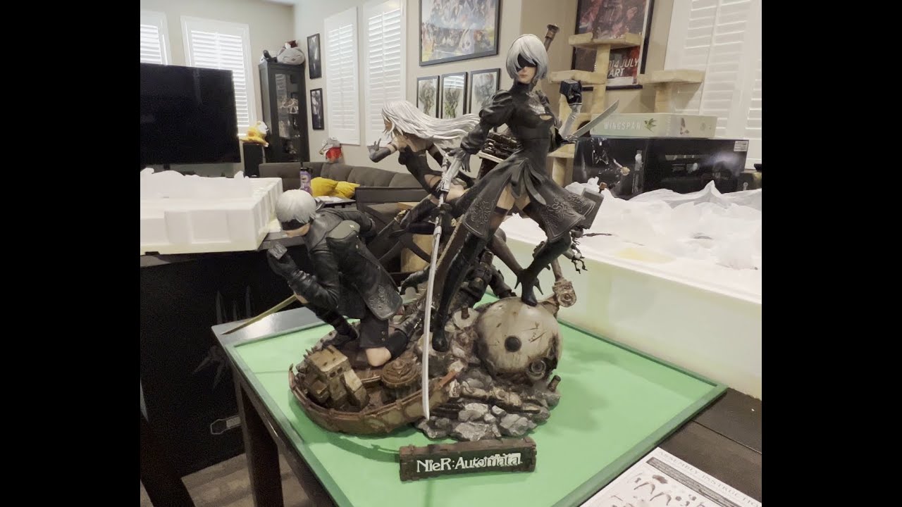 Unboxing/Build - Square Enix Masterline NieR:Automata 1/4 Scale Deluxe Statue!