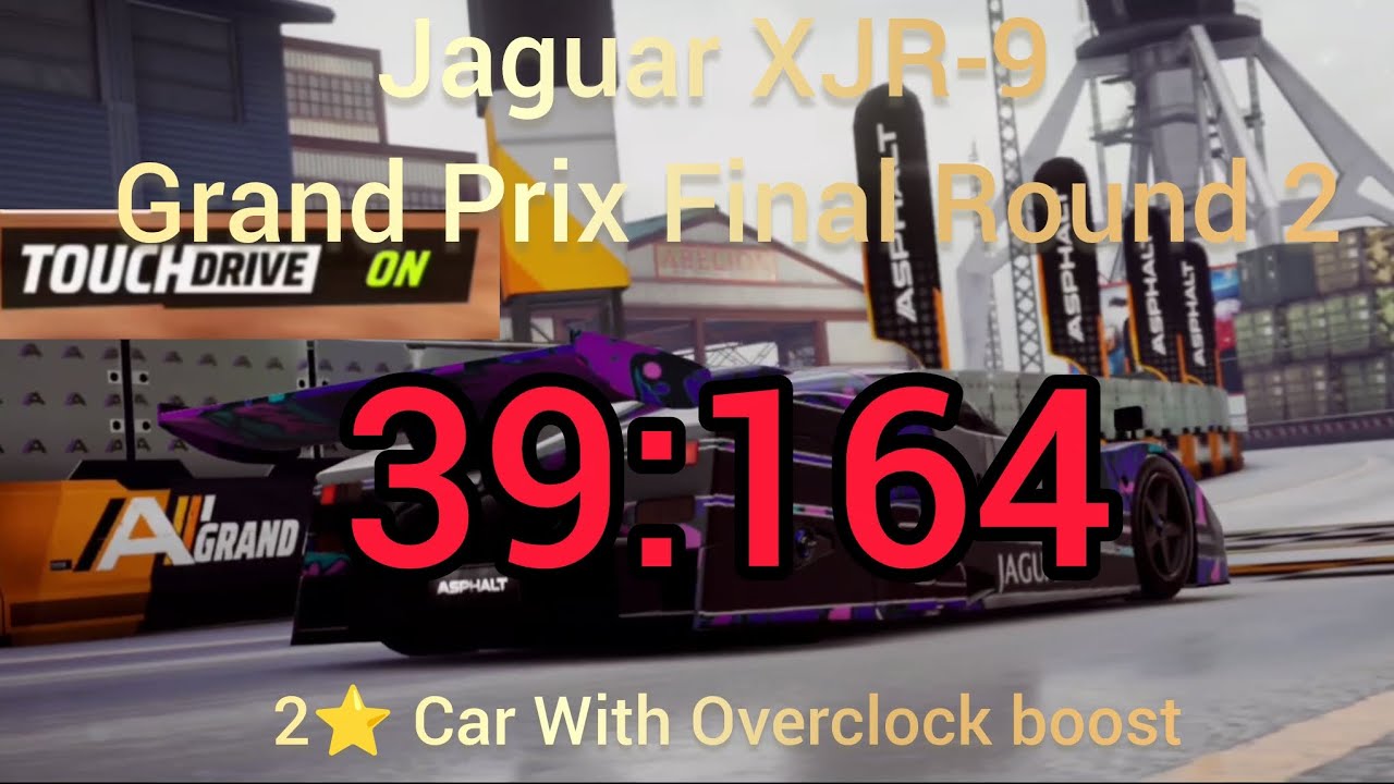 39:164 (Touchdrive) | Jaguar XJR-9 GP Final Round 2 with 2⭐+OC Car | Asphalt Legends 