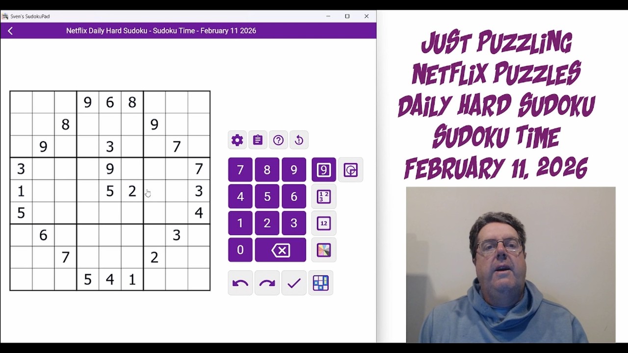 Netflix Daily Hard Sudoku February 11 2026 Sudoku Time